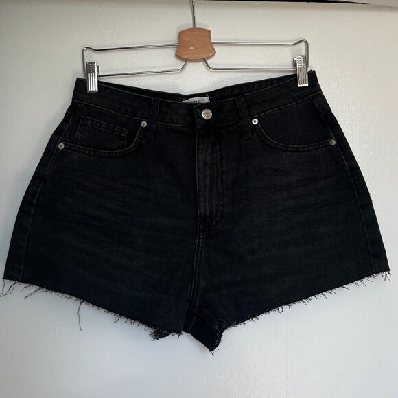 Forever 21 Black Denim Shorts - Picture 1 of 4